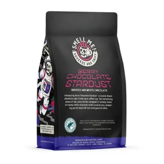 Bones Coffee Company Berry Chocolate Stardust 12 oz (Ground) image {1}