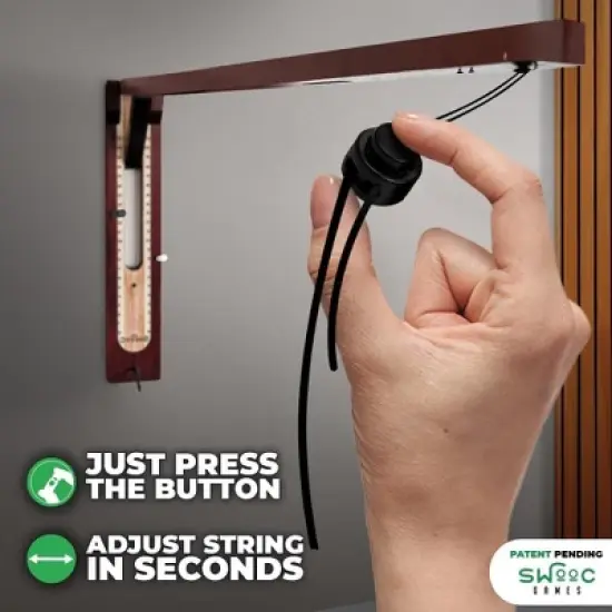 SWOOC Games - Hideaway Hook and Ring Game On A String - Weather Resistant & Easy Setup - Man Cave Games - Wall Games For Game Room Games - Wall Ring image {4}