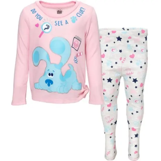 Blue's Clues & You! Girls Graphic T-Shirt and Leggings Outfit Set  image {7}