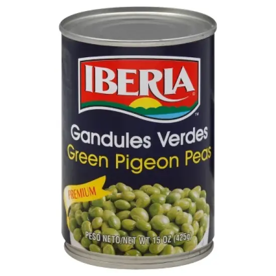 Iberia Green Pigeon Peas - 15oz image {3}