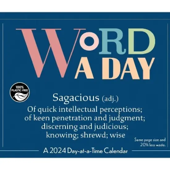 Trends International Inc. 2024 Daily Desk Calendar 4.25"x5" Words-a-Day image {6}