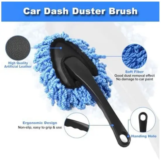 Aoibox 15Pcs Car Interior Cleaning Kit with Windshield Cleaner, Detailing Brushes, Microfiber Towels & Cleaning Gel for Car Care image {4}