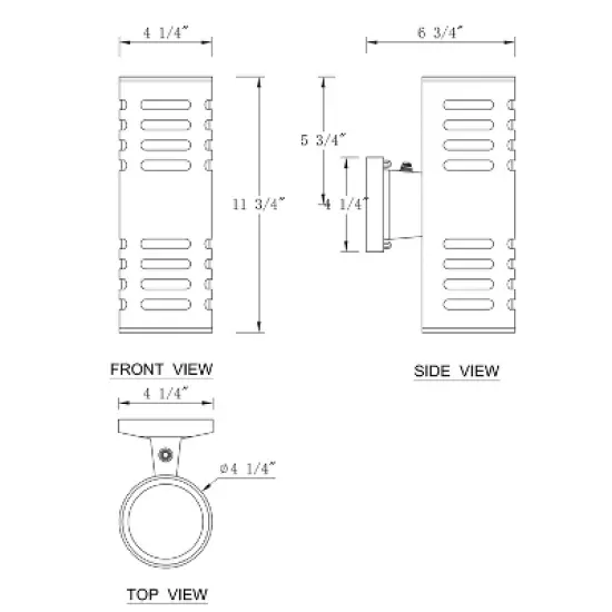 C Cattleya Matte Black Dusk to Dawn Cylinder Outdoor Wall Light Sconce image {6}