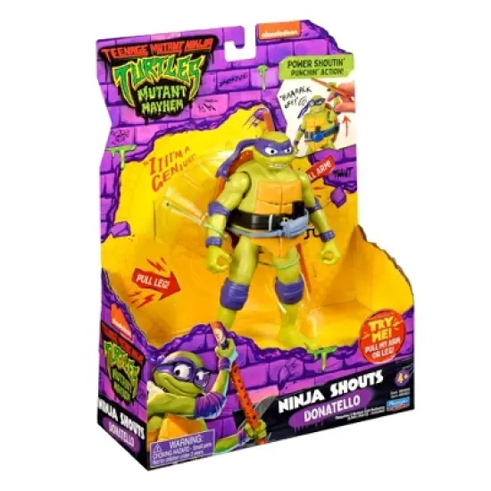 Teenage Mutant Ninja Turtles: Mutant Mayhem Ninja Shouts Donatello Action Figure image {3}