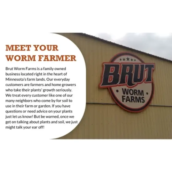 Brut Organic Pure Effective Nutrient Rich Garden Enhancer Cow Compost for Increased Plant Health and Biodiversity, 1 Cubic Foot Bag image {2}