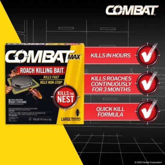 Combat Source Kill Max Large Cockroach Bait Stations - 8 ct image {2}
