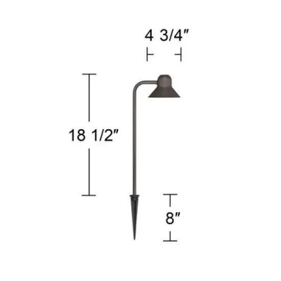 John Timberland LED 10-Piece Landscape Set with Bronze Path Lights and Spotlights image {7}