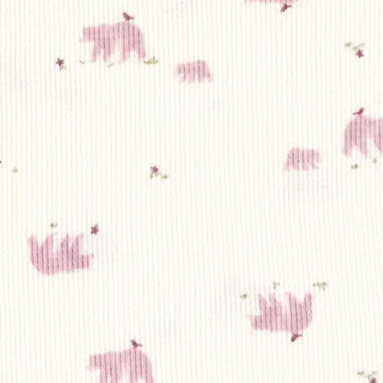 Carter's Just One You&reg; Baby Girls' 3pc Bear Sweatshirt & Pants Set - Pink image {3}