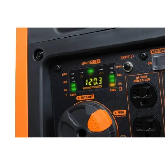 WEN 56380i Quiet 3800-W RV-Ready Portable Inverter Generator with Fuel Shut-Off and Electric Star image {3}