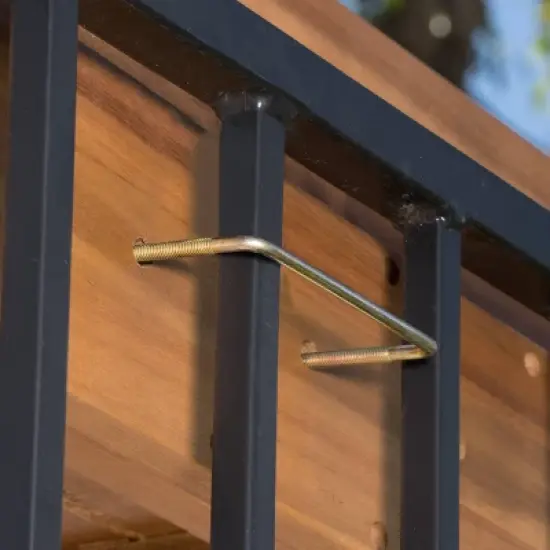 Caribbean 3pc Acacia Wood Patio Bar Set - Natural - Christopher Knight Home image {3}