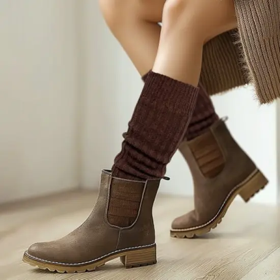 Wrapables Over The Knee Long Wool Blend Leg Warmers image {5}