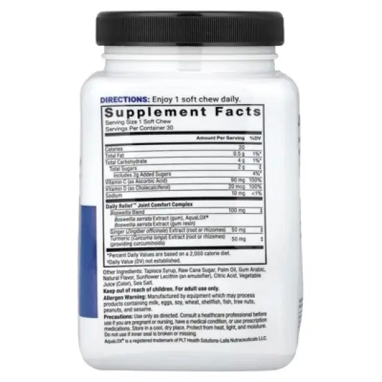 Force Factor Daily Relief&trade;, Joint, Tropical Berry, 30 Soft Chews image {1}