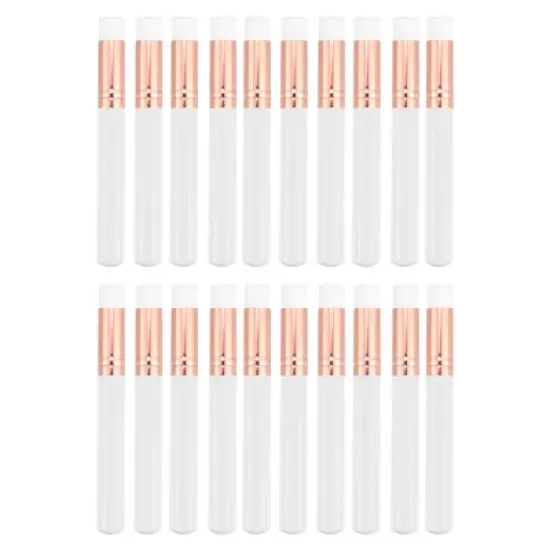 Unique Bargains 20 Pcs Makeup Brush Set, Travel Blending Foundation Contour Concealer Blusher Brush 10.3x1.4cm image {11}