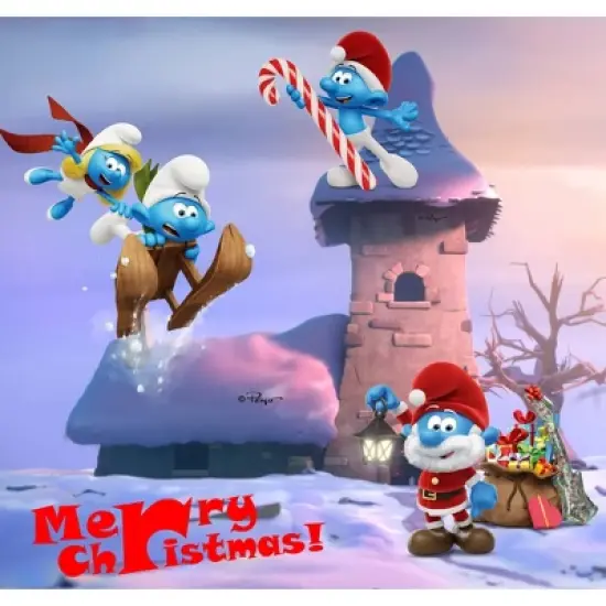 The Purple Cow The Smurfs Advent Calendar: Winter-Themed Tabletop Paper and Cardboard image {29}