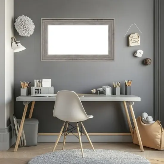 Amanti Art Regis Barnwood Grey Framed Dry Erase Magnetic Board image {8}