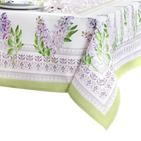 Lilac Garden Floral Tablecloth - Elrene Home Fashions image {1}