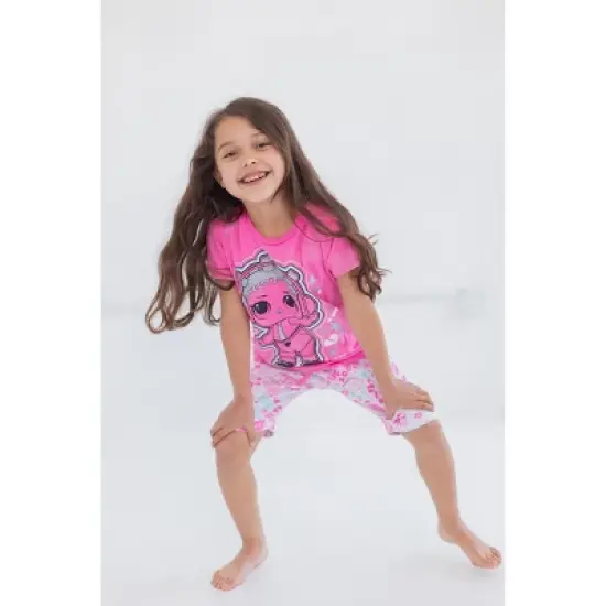 L.O.L. Surprise! Girls Graphic T-Shirt and Bike Shorts Set Toddler to Big Kid image {5}