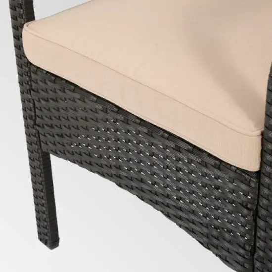 Cordoba 8pc Wicker Chat Set - Brown/Tan - Christopher Knight Home image {5}