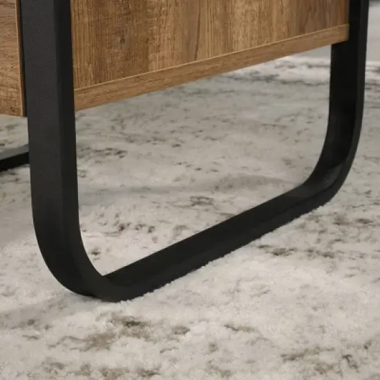 Station House L-Shape Desk Etched Oak - Sauder image {4}