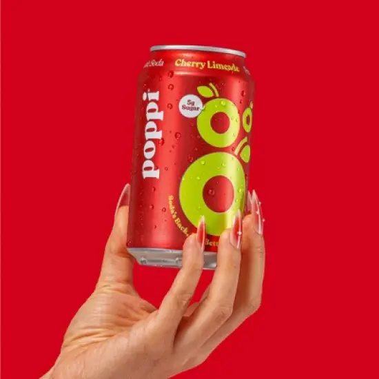 Poppi Cherry Lime Prebiotic Beverage - 4pk/12 fl oz Cans image {3}