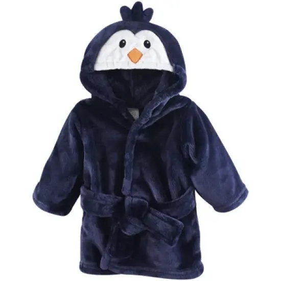 Luvable Friends Infant Boy Plush Bathrobe and Toy Set, Boy Penguin, 0-9 Months image {2}