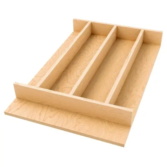Rev-A-Shelf Natural Maple Right Size Utensil Insert Home Storage Kitchen Organizer Compartment Drawer Accessory image {7}