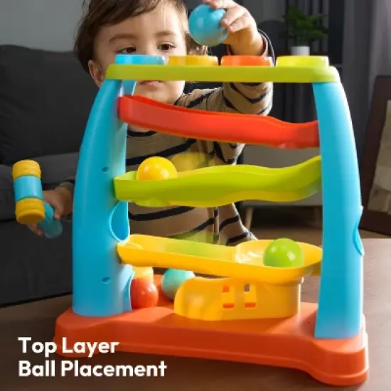 Joyfy Pound A Ball Toys for Toddler, Stacking, Learning, Active, Early Developmental Hammer Montessori Toys, Birthday Gift for Boy Girl Ages 1 2 3 image {3}