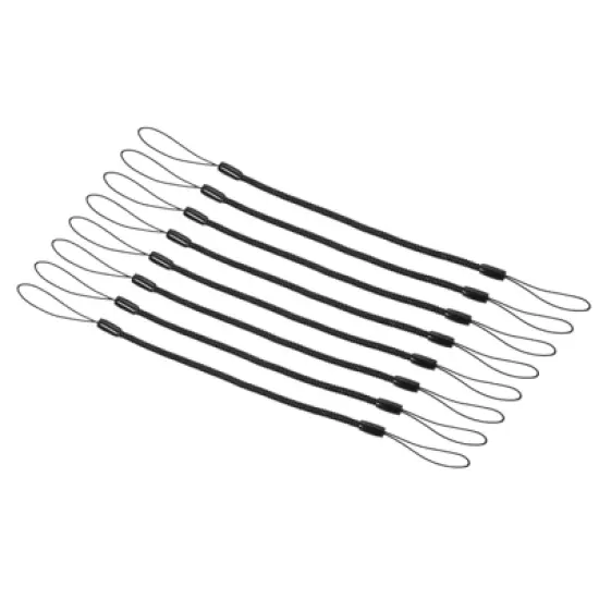 Unique Bargains Plastic Retractable Spring Coil Strap Badge Lanyards 8 Pcs image {4}