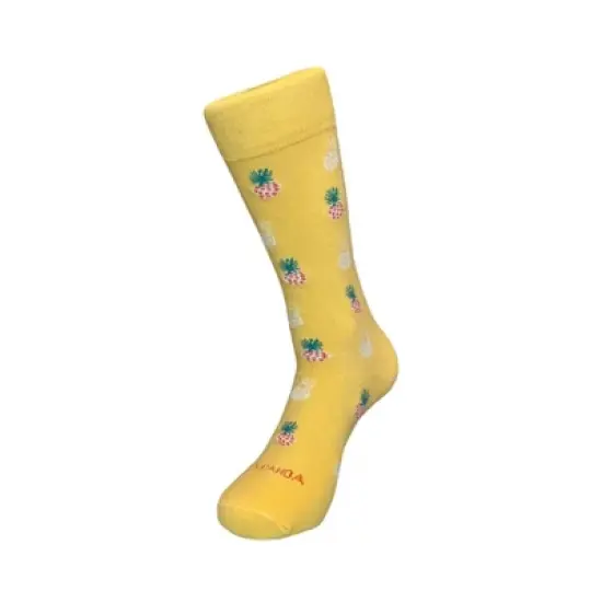 Yellow Pineapple Patterned Socks (Women's Sizes, Adult Medium) from the Sock Panda image {3}