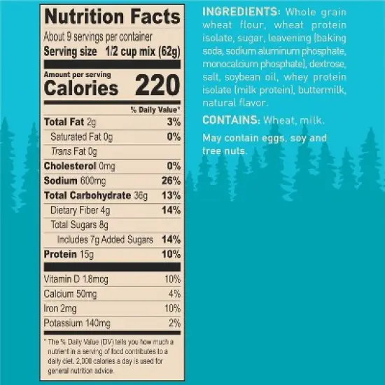 Krusteaz Buttermilk Protein Pancake Mix, 20 OZ image {5}