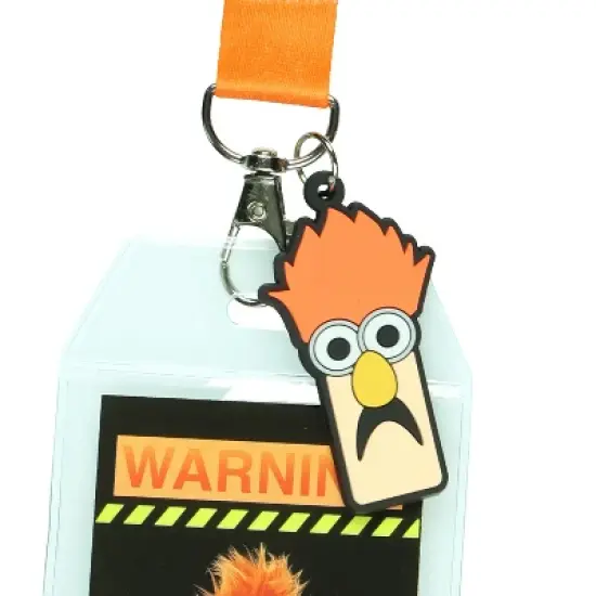 The Muppets Beaker High Clearance Lanyard with ID Badge Holder and Rubber Charm image {2}