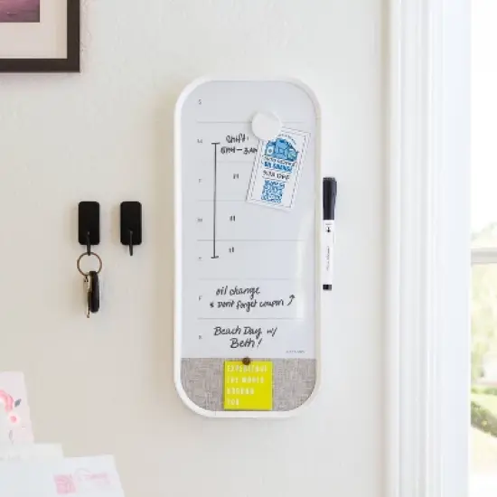 U Brands 7"x16" Modern Bevel Dry Erase Weekly Planner with Marker image {1}