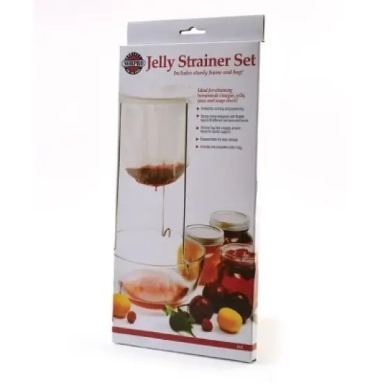 Norpro Jelly Strainer Set - Stainless Steel Frame Stand with Reusable Cotton Bag image {2}