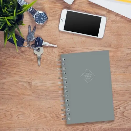 Blue Sky 2024 Planner 5"x8" Daily/Monthly Slate Gray/Albany image {1}