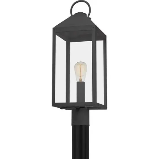 Quoizel Lighting Thorpe 1 - Light Post Light in  Mottled Black image {3}