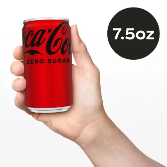 Coca-Cola Zero Sugar Soda - 10pk/7.5 fl oz Mini-Cans image {5}
