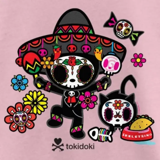 Girl's Tokidoki Dia De Los Muertos Adios and Skeletrino T-Shirt image {1}
