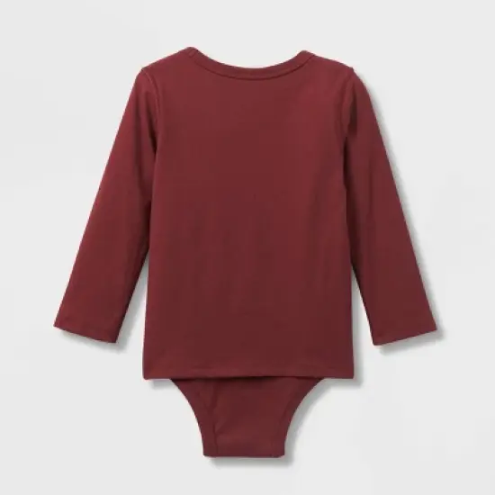 Toddler Kids' Adaptive Long Sleeve Bodysuit with Abdominal Access - Cat & Jack&trade; image {1}