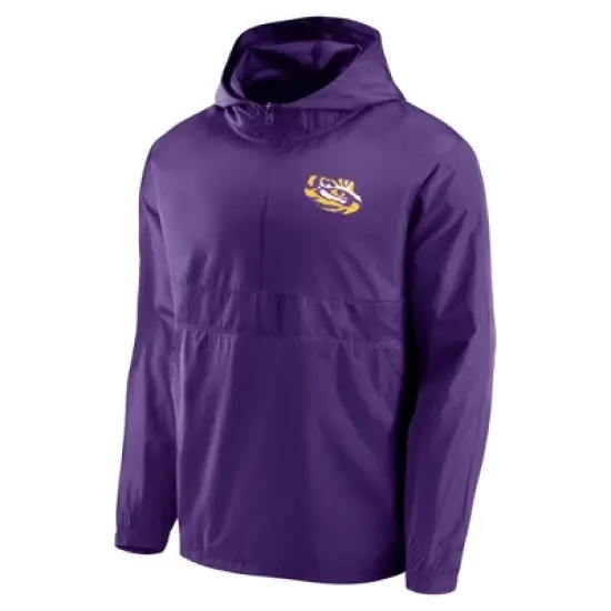 NCAA LSU Tigers Men's Gray Windbreaker Jacket image {3}