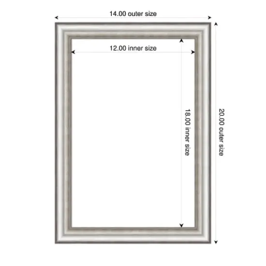 Amanti Art Salon Silver Narrow Framed Dry Erase Magnetic Board image {4}