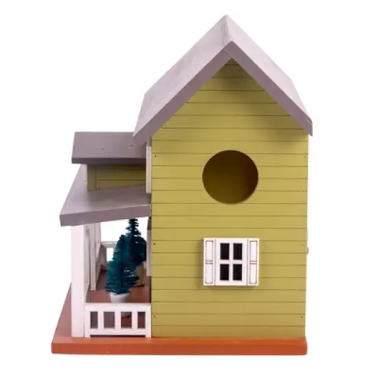 Vandue Outdoor Wooden Birdhouse - Victorian Moss Green image {2}