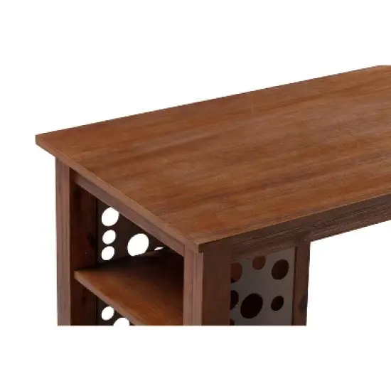 Rectangular Brittany Bar Table Wire Brushed Finish Chestnut - Boraam image {3}