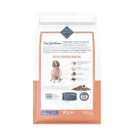 Blue Buffalo True Solutions Fit and Healthy Weight Control Chicken Flavor  Adult Dry Dog Food image {1}