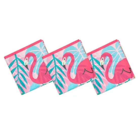 Sparkle and Bash 3 Pack Pink Flamingo Tablecloths Plastic Table Covers for Tropical Party Decorations, 54 x 108 In image {5}