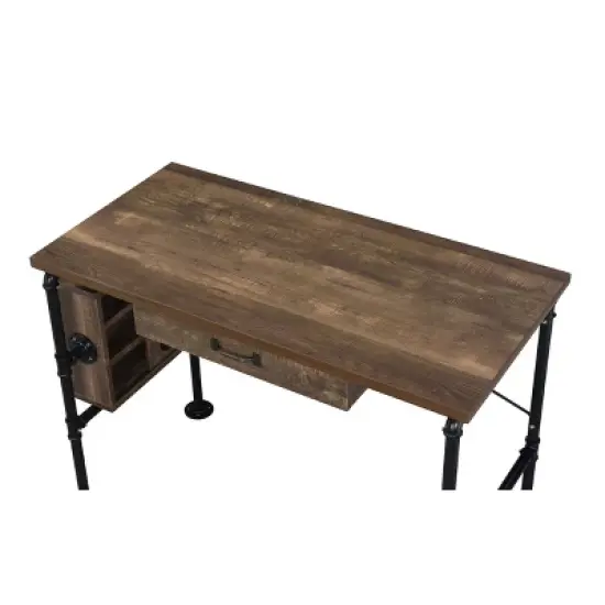 Endang Writing Desk Weathered Oak/Black - Acme Furniture image {3}