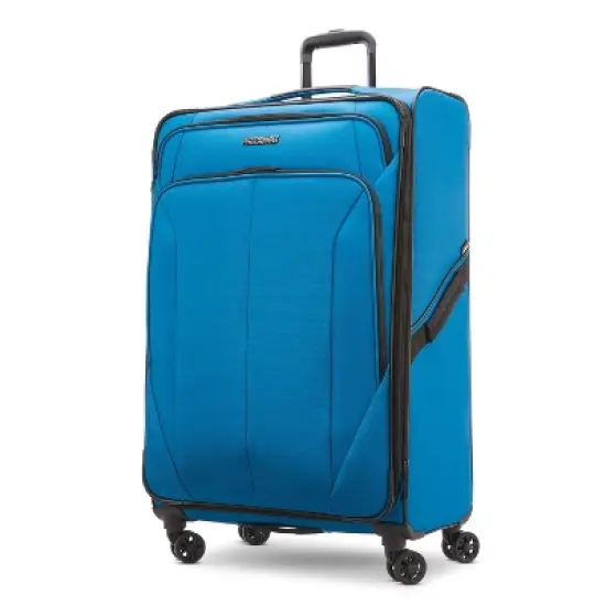 American Tourister Phenom Softside Large Checked Spinner Suitcase image {11}