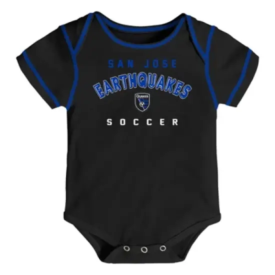 MLS San Jose Earthquakes Baby Boys' 3pk Bodysuit Set image {1}