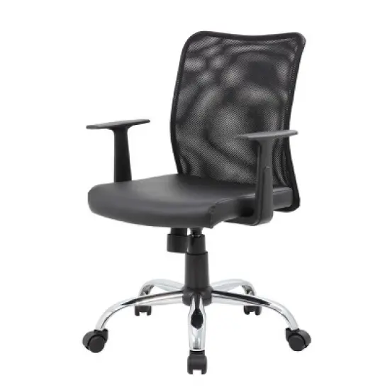 Fixed Arm Budget Mesh Task Chair Black - Boss Office Products image {3}