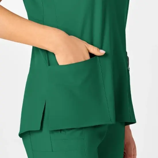 Wink W123 Women's Flex Back Stylized V-Neck Scrub Top image {7}