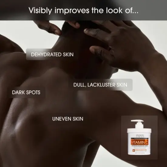 Advanced Clinicals Vitamin C Body Lotion + Vitamin C Face Serum for Brightening and Dull Skin. Two Piece Set image {5}